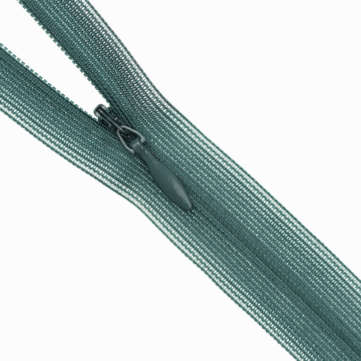YKK INVISIBLE MESH ZIP COL 889 SMOKY TEAL