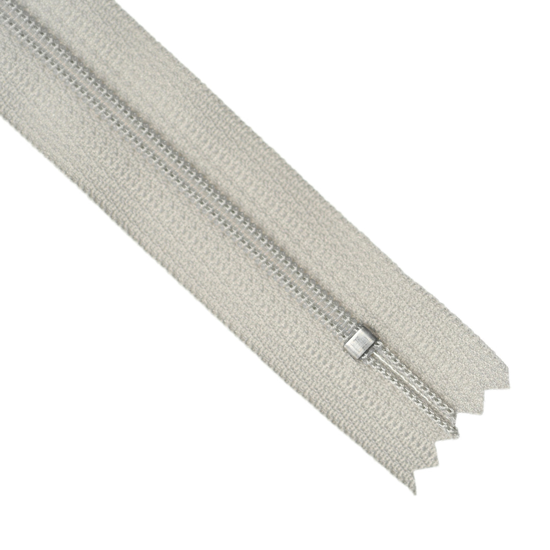 YKK NYLON CLOSED-END ZIP NO.3 COL 576 WARM GREY