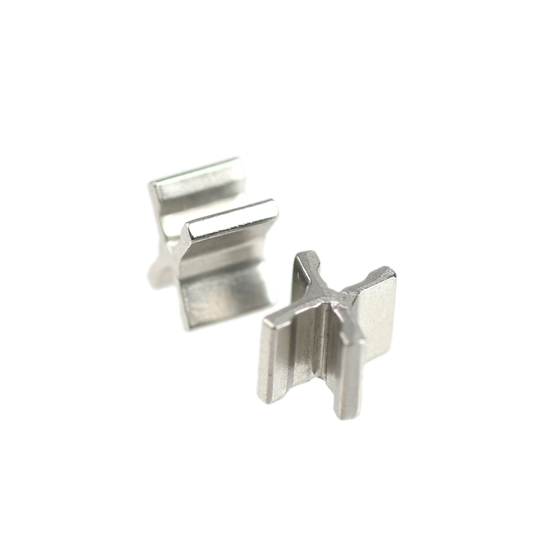 X-TYPE BOTTOM-STOP FOR METAL AND JEAN ZIPS - NICKEL