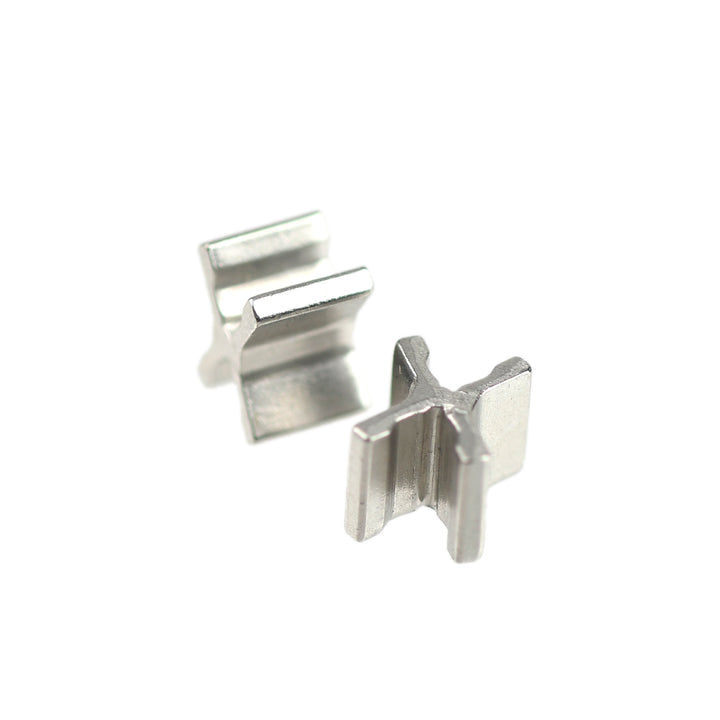 X-TYPE BOTTOM-STOP FOR METAL AND JEAN ZIPS - NICKEL