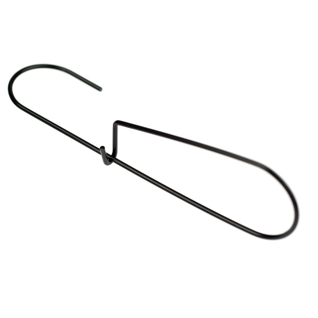 Black metal Pattern Hook or Utility Hook on white background