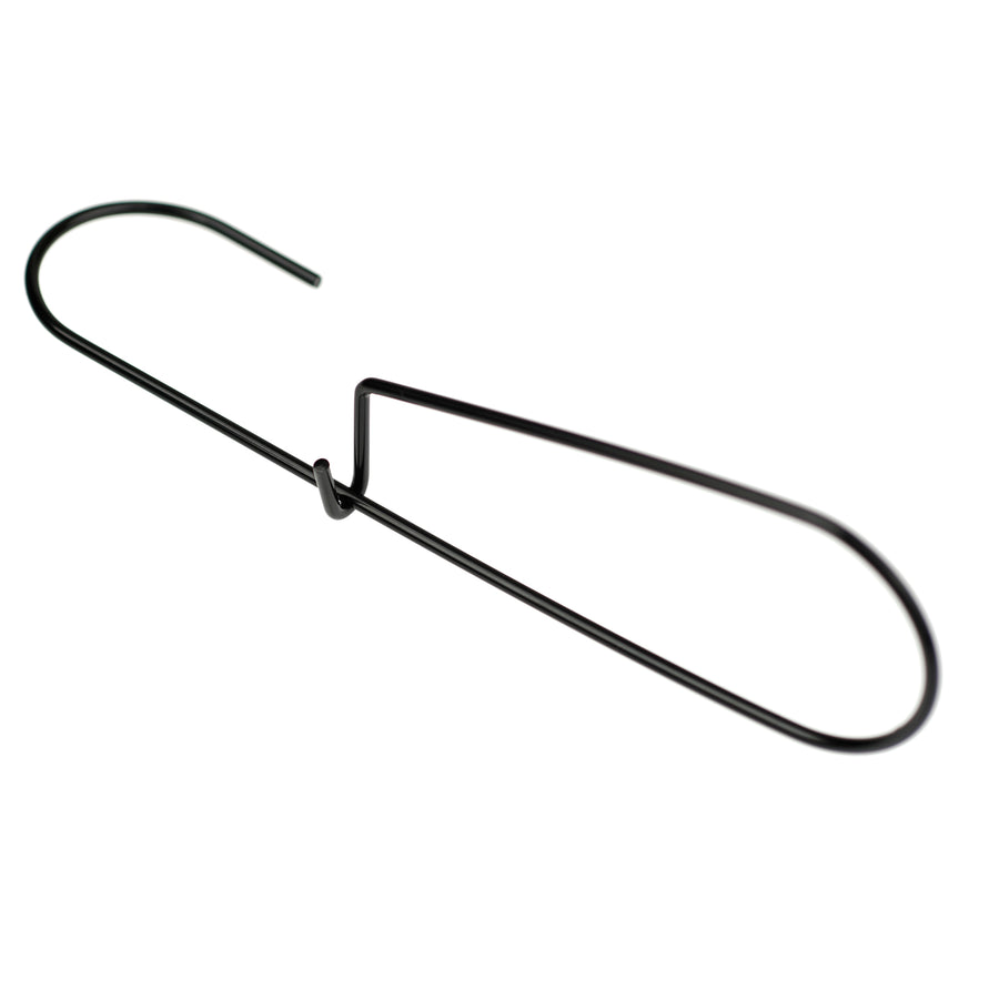 Black metal Pattern Hook or Utility Hook on white background