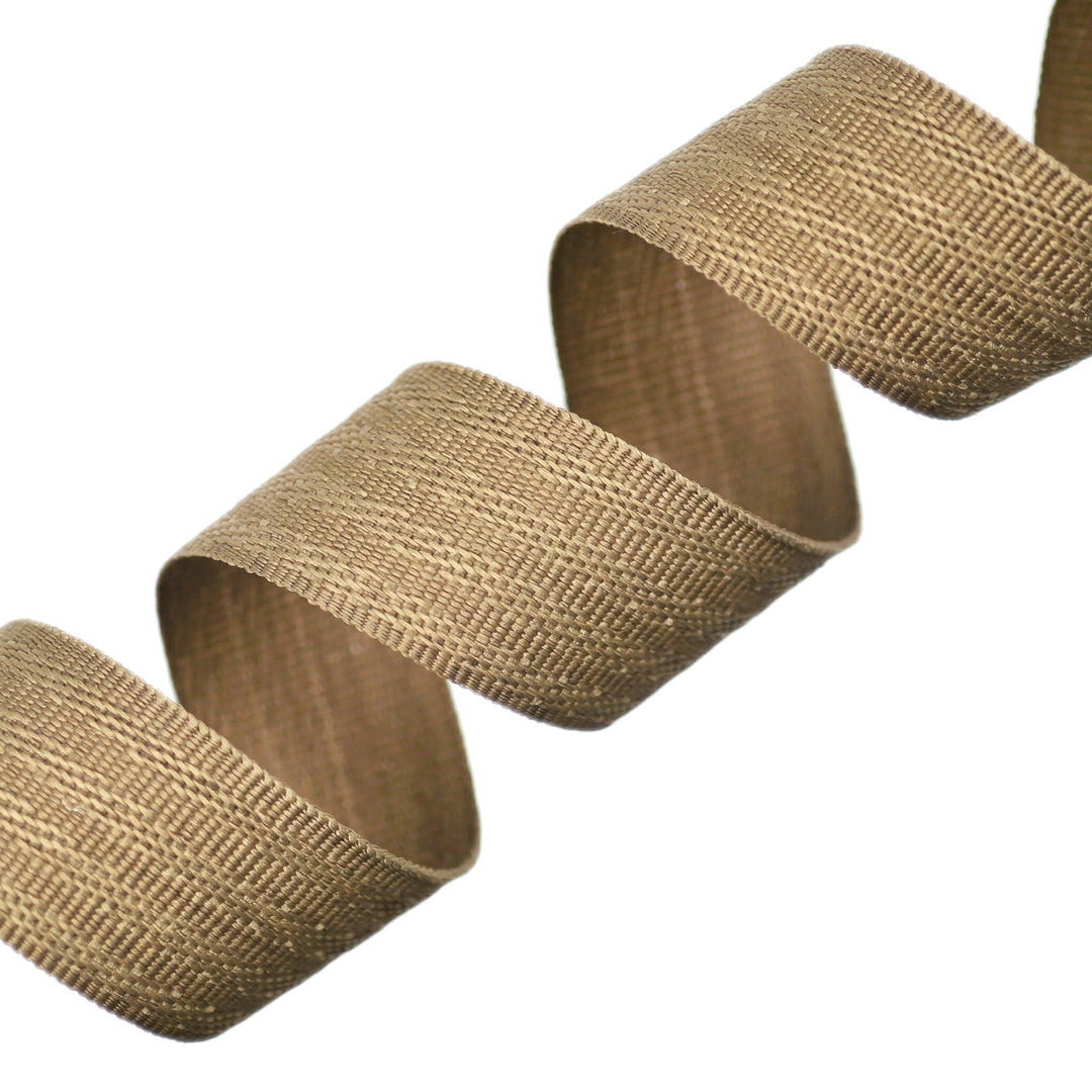 POLY HERRINGBONE TAPE BUCKSKIN