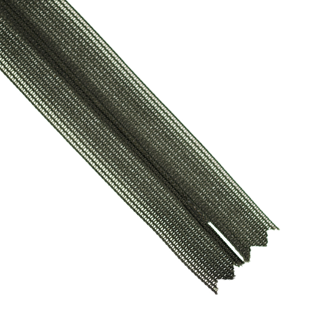 YKK INVISIBLE MESH ZIP COL 237 DARK JUNGLE GREEN