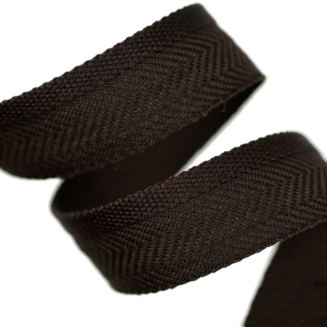 15MM KICK TAPE FOR HEMMING PANTS, COATS & JACKETS DARK BROWN