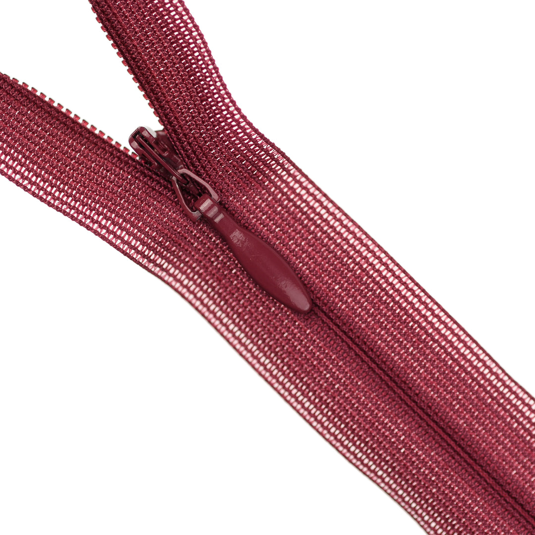 Clear Invisible Zip YKK Invisible Zipper Assorted Lengths - 525 Dark Cherry – JackStock ...
