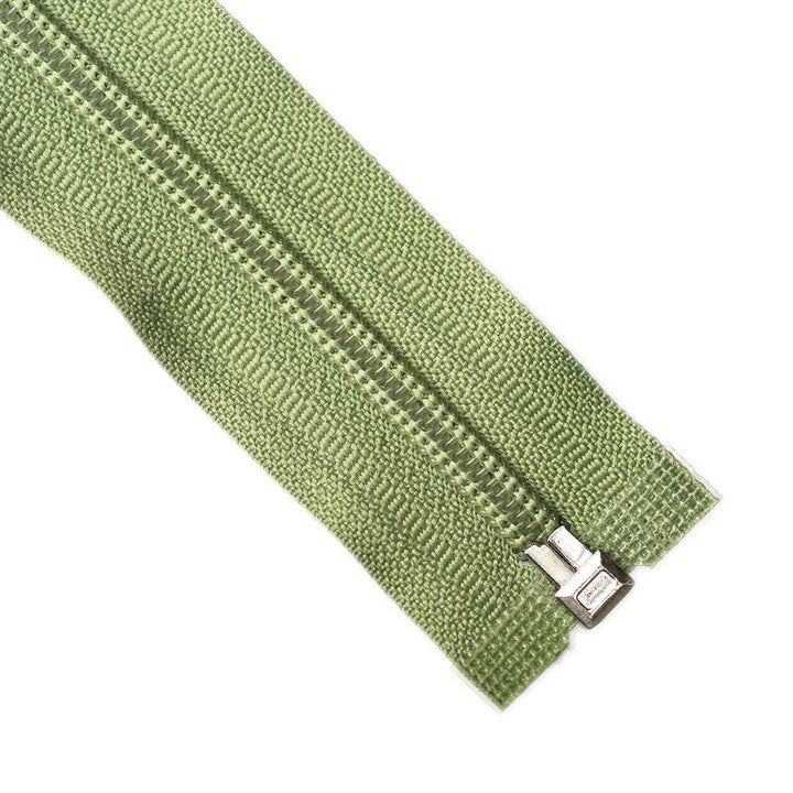 NYLON OPEN-END ZIP NO.5 COL AVOCADO