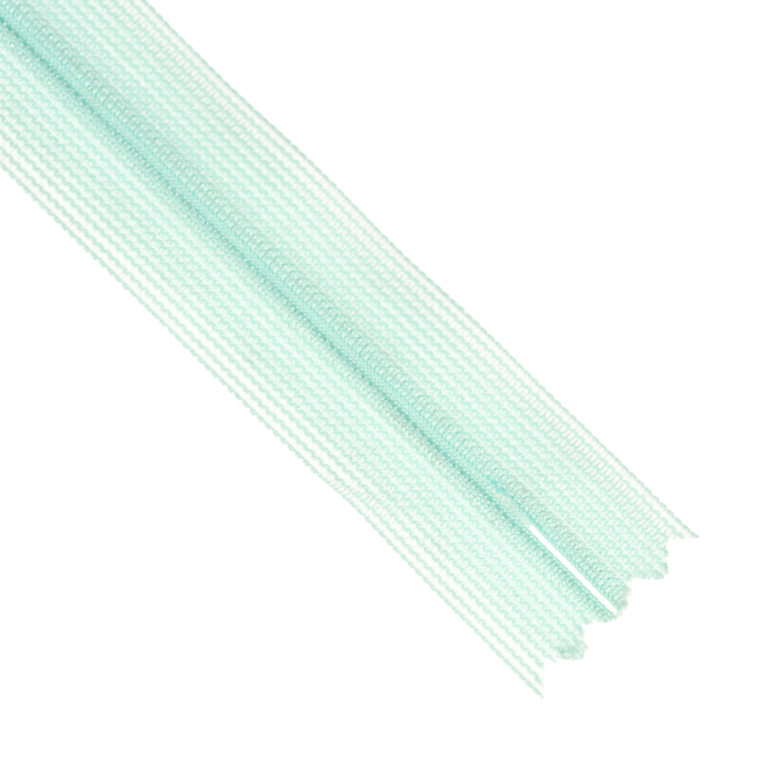 YKK INVISIBLE MESH ZIP COL 822 PALE AQUA