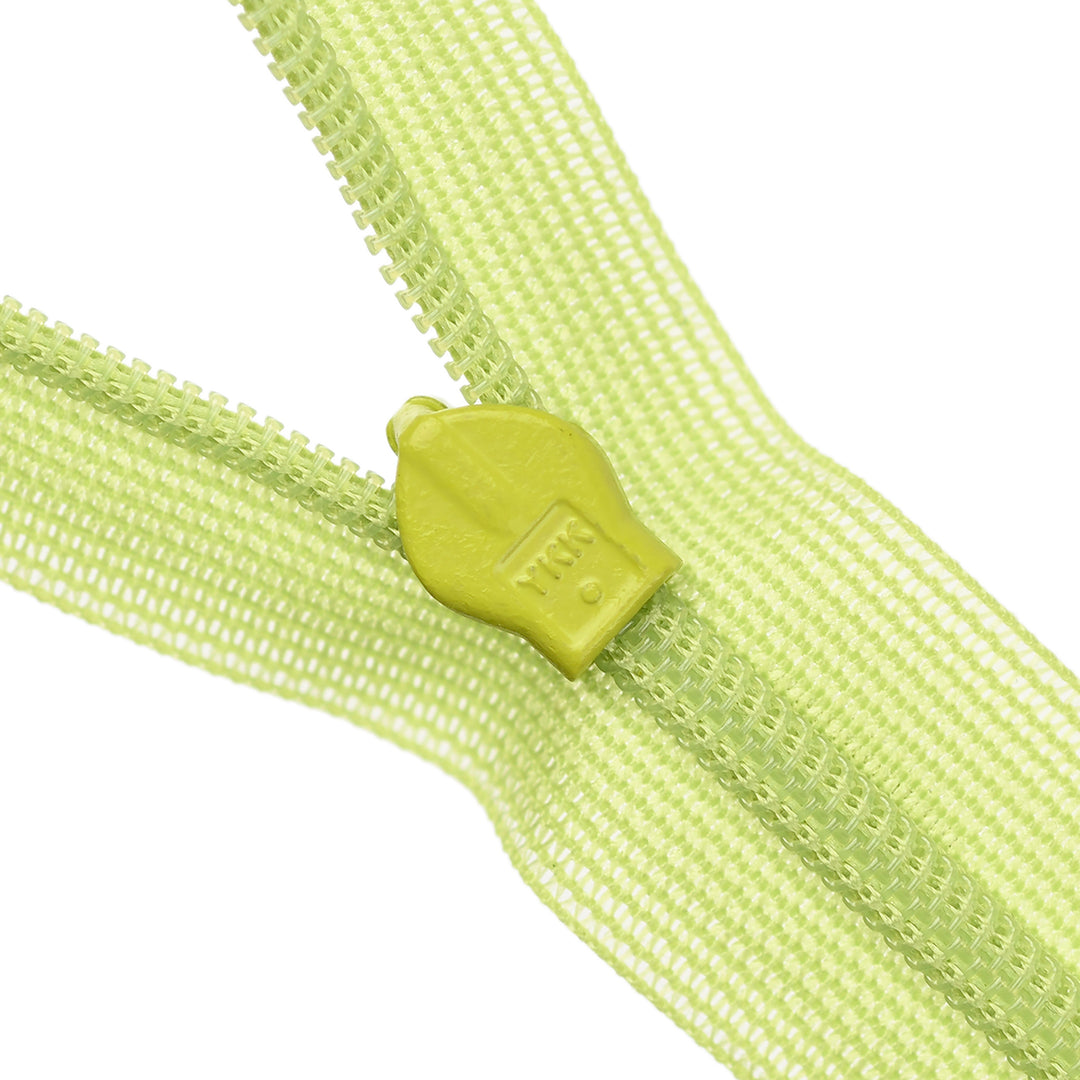 YKK INVISIBLE MESH ZIP COL 874 SPRING GREEN