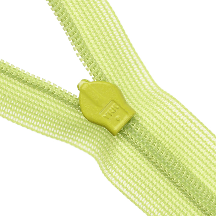 YKK INVISIBLE MESH ZIP COL 874 SPRING GREEN