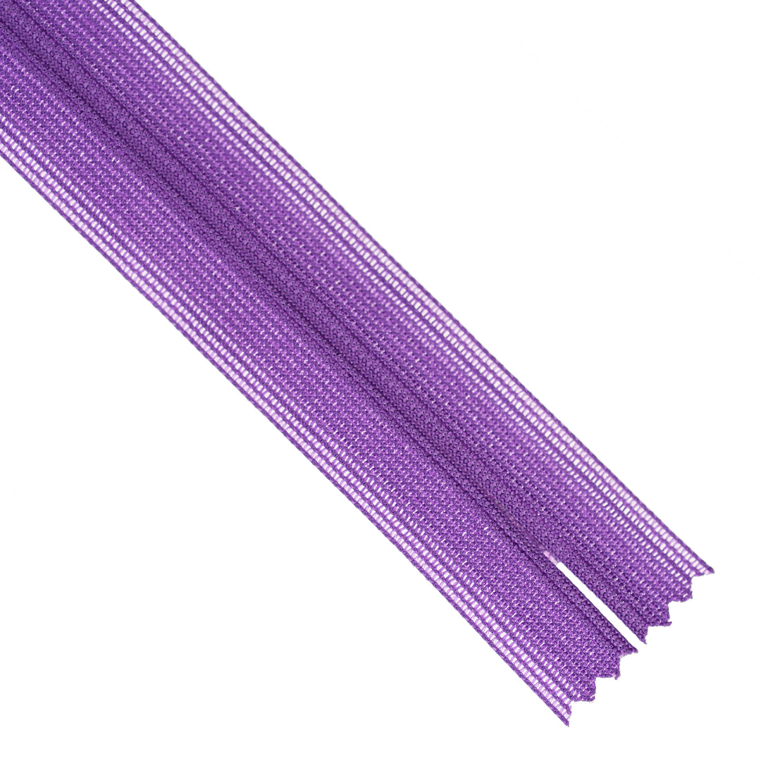 YKK INVISIBLE MESH ZIP COL 284 BRIGHT PURPLE