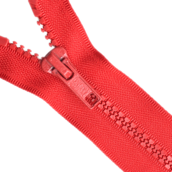 CHUNKY OPEN-END ZIP NO.5 COL CHILI