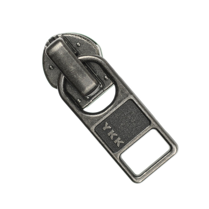 TAB SLIDER FOR YKK NYLON COIL ZIPS - ANTIQUE NICKEL