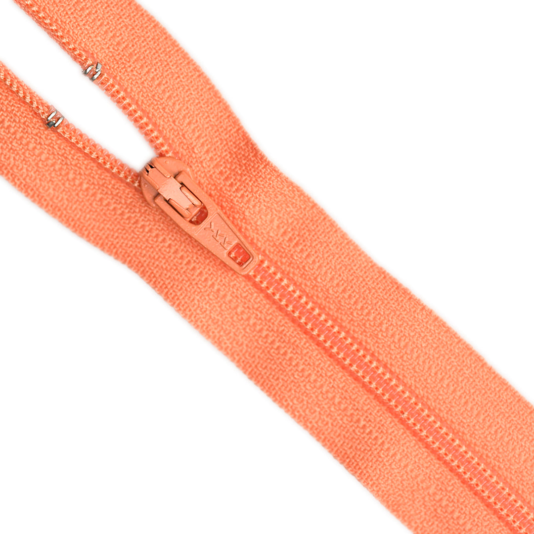 YKK NYLON CLOSED-END ZIP NO.3 COL 814 DEEP CORAL
