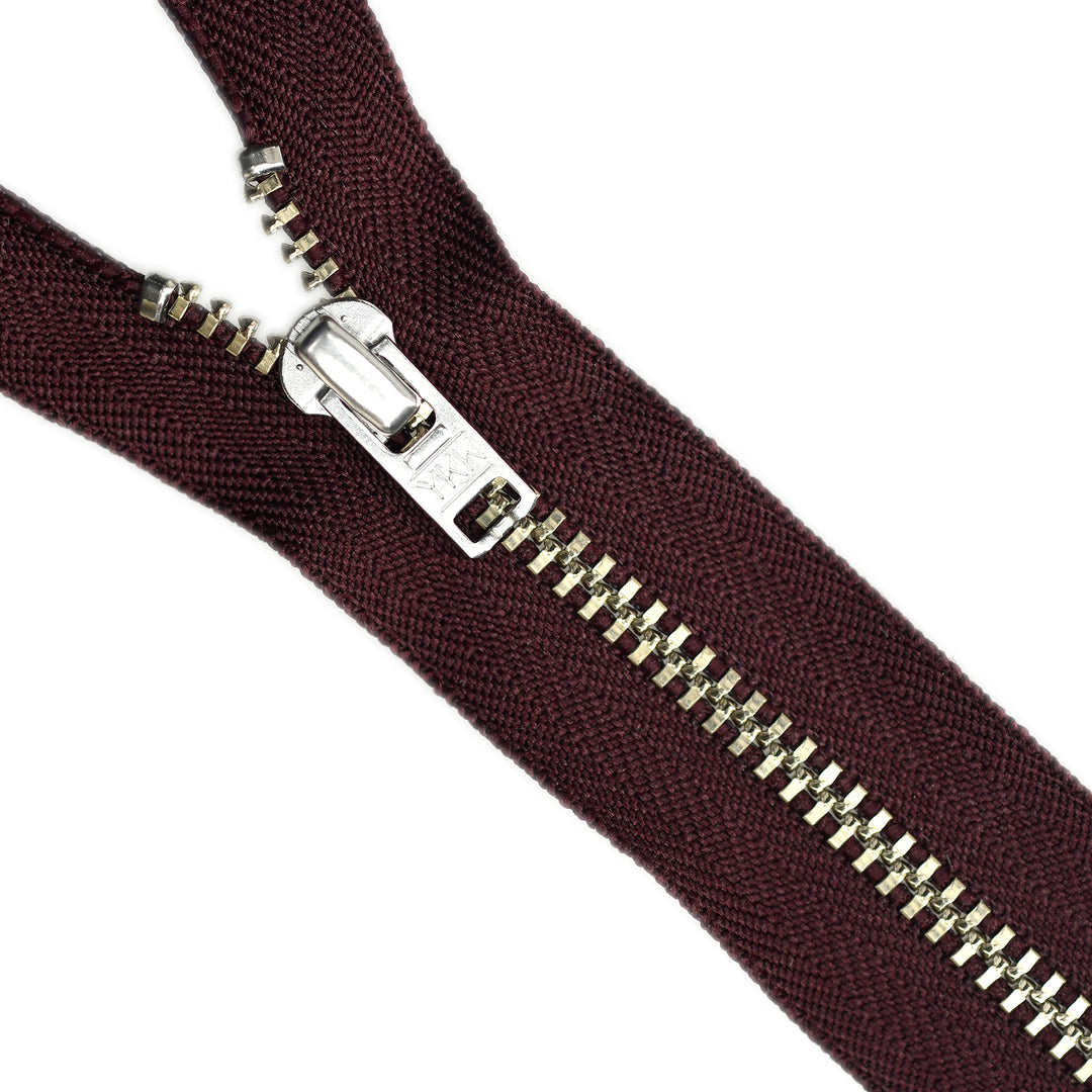 YKK METAL CLOSED-END ZIP NO.4.5 NICKEL COL 864