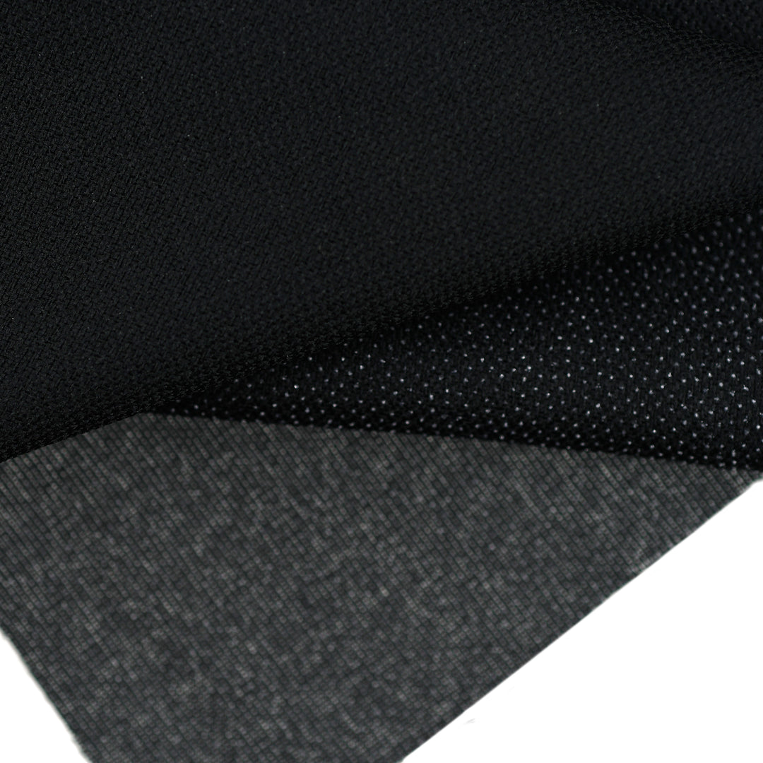 150CM 55GSM LIGHTWEIGHT WOVEN FUSING BLACK