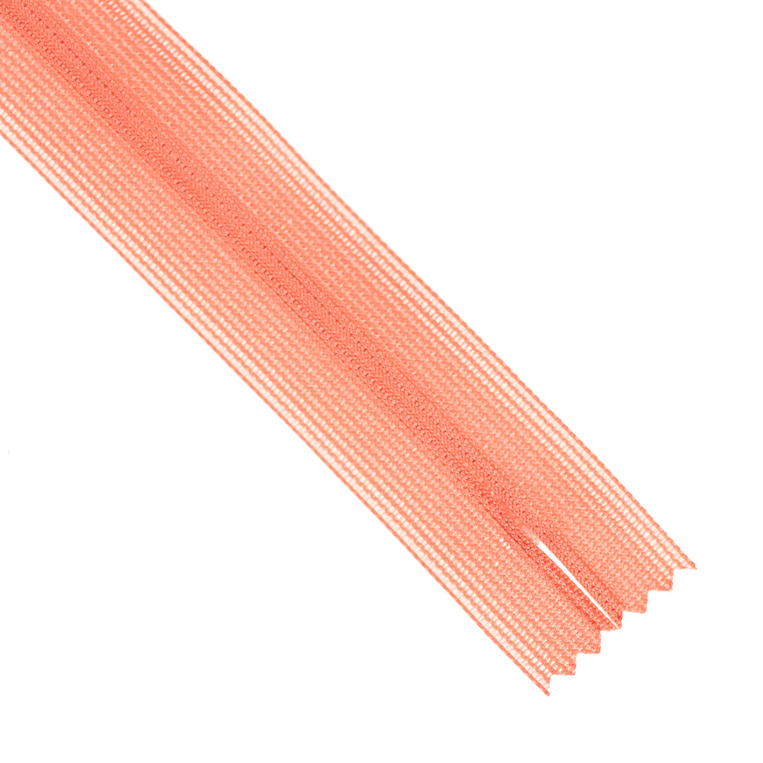 YKK INVISIBLE MESH ZIP COL 136 DEEP SALMON