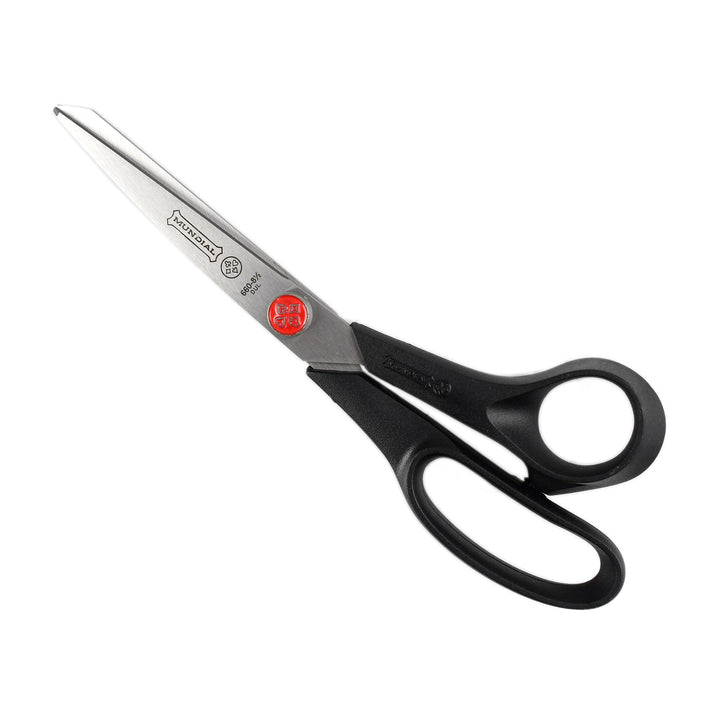 MUNDIAL RED DOT DRESSMAKING SCISSORS  WITH ACRYLIC HANDLE