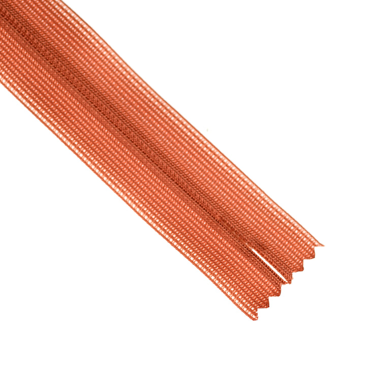 YKK INVISIBLE MESH ZIP COL 850 RUST