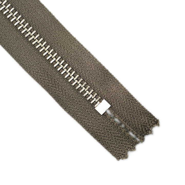 YKK JEAN ZIP NO.5 NICKEL COL 564 DARK TAUPE