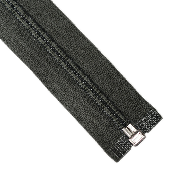 NYLON OPEN-END ZIP NO.5 COL DARK OLIVE