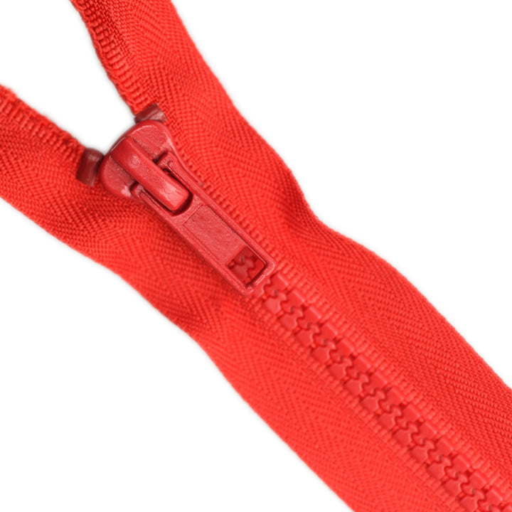 CHUNKY OPEN-END ZIP NO.5 COL RED