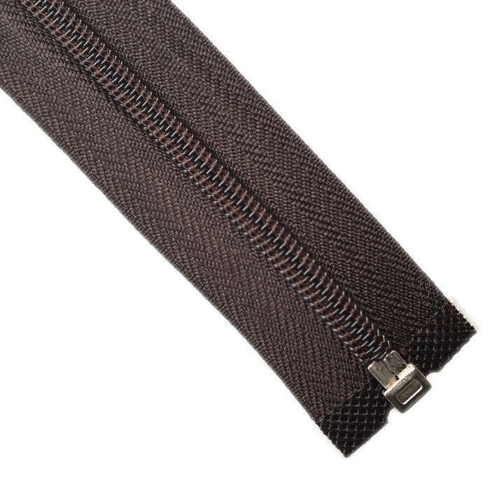 NYLON OPEN-END ZIP NO.5 COL MAHOGANY