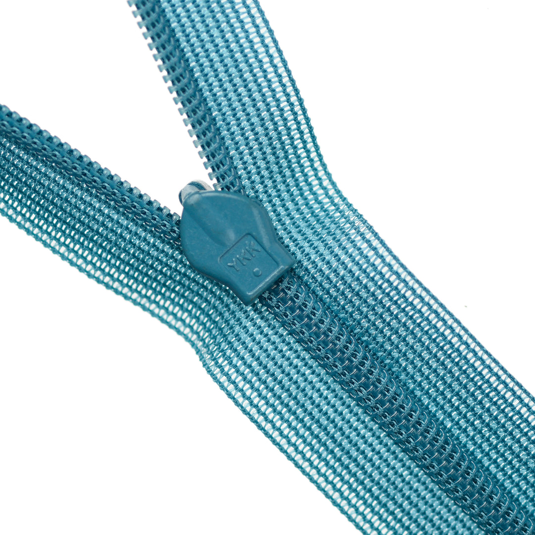 YKK INVISIBLE MESH ZIP COL 556 DEEP LAGOON