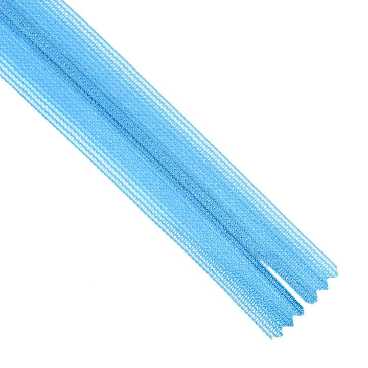 YKK INVISIBLE MESH ZIP COL 298 VIVID SKY BLUE