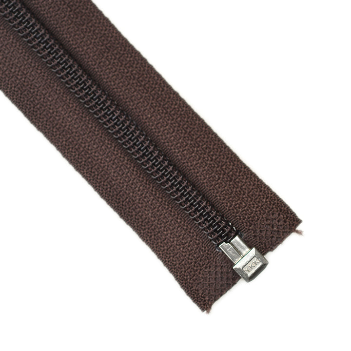 YKK NYLON OPEN-END ZIP NO.5 COL 570 BROWN