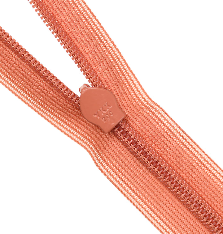 YKK INVISIBLE MESH ZIP COL 249 RUSTY ROSE