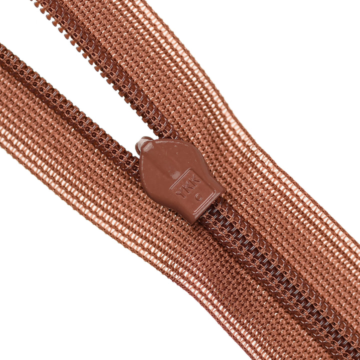 YKK INVISIBLE MESH ZIP COL 855 DUSTY RUST
