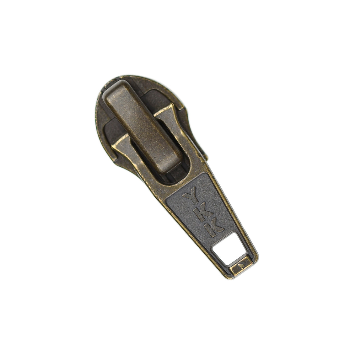 IN-REVERSE STANDARD SLIDER FOR YKK NYLON COIL ZIPS - ANTIQUE GOLD