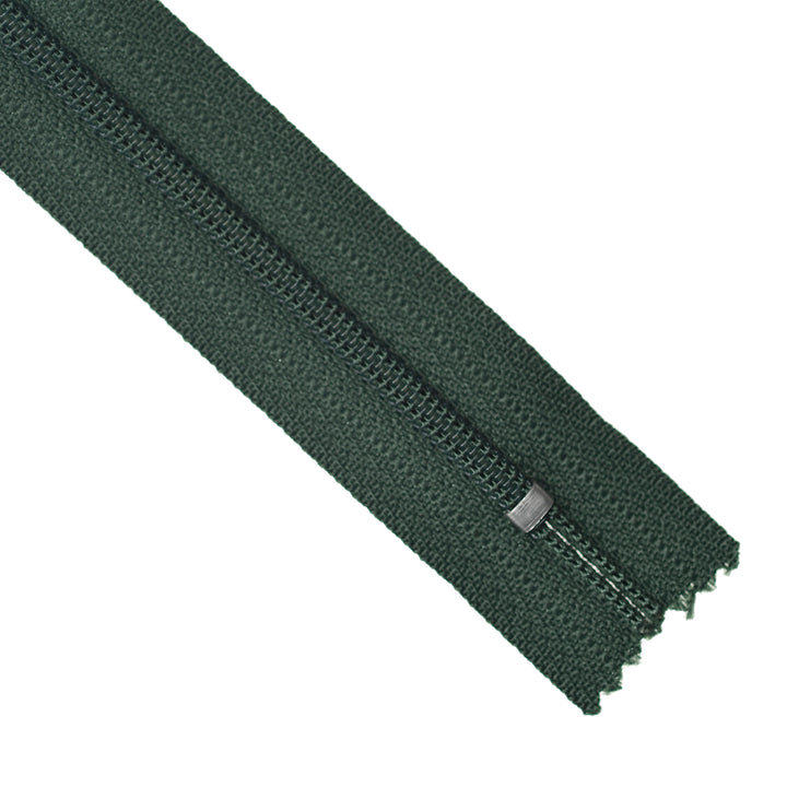 YKK NYLON CLOSED-END ZIP NO.3 COL 870 DARK PINE