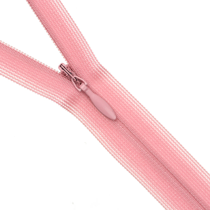 YKK INVISIBLE MESH ZIP COL 214 BLUSH ROSE