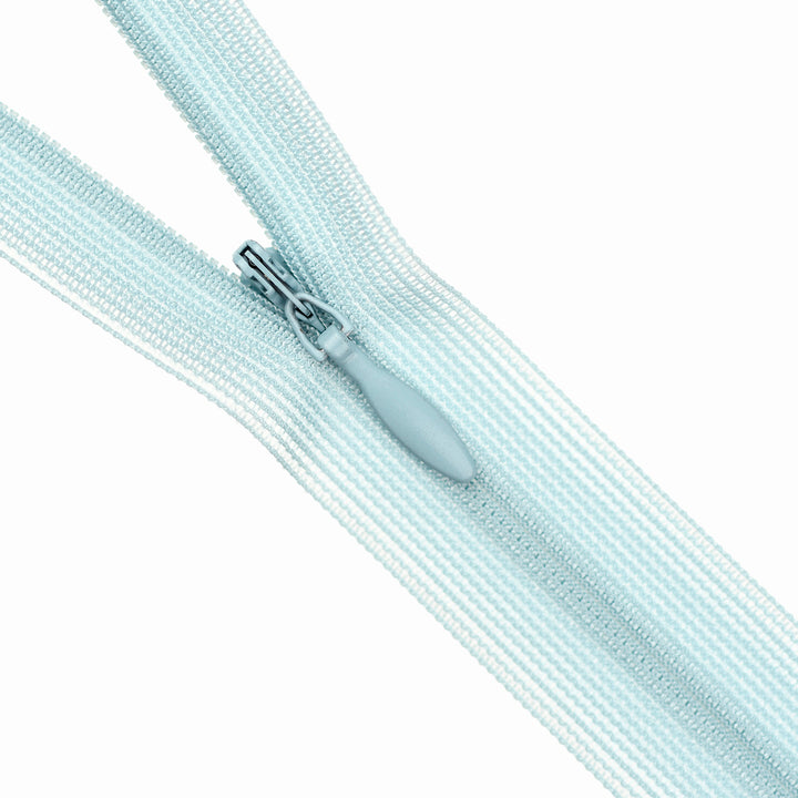 YKK INVISIBLE MESH ZIP COL 902 FROSTED BLUE