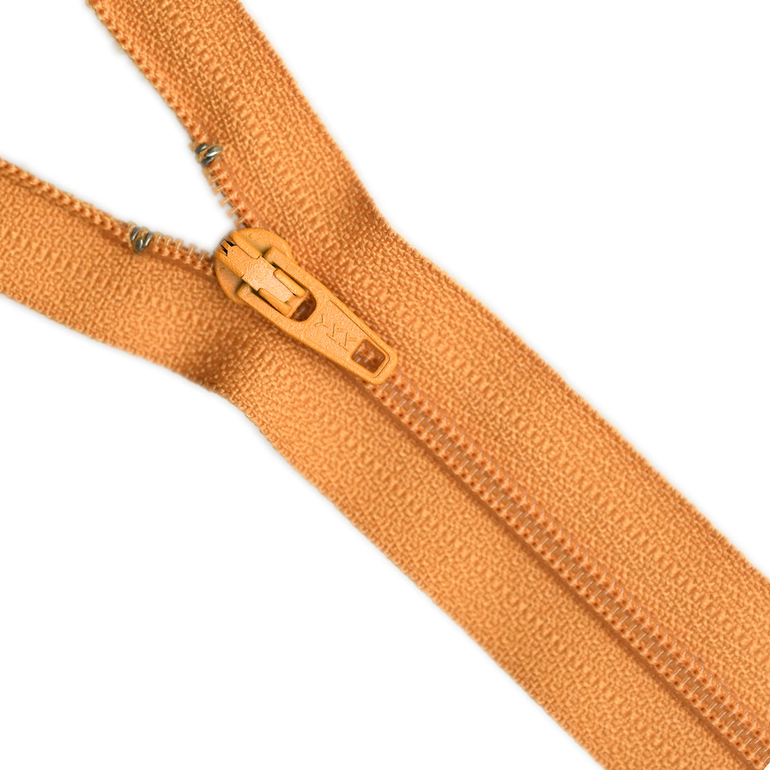 YKK NYLON CLOSED-END ZIP NO.3 COL 848 DEEP GOLD
