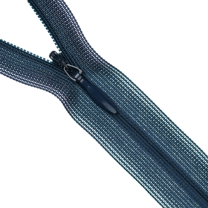 YKK INVISIBLE MESH ZIP COL 560 NAVY