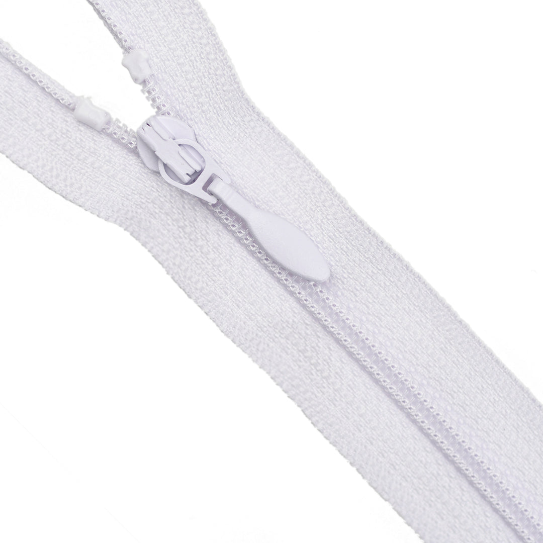 YKK NYLON OPEN-END ZIP NO.3 CORSET-PULL COL 861 PALE LILAC
