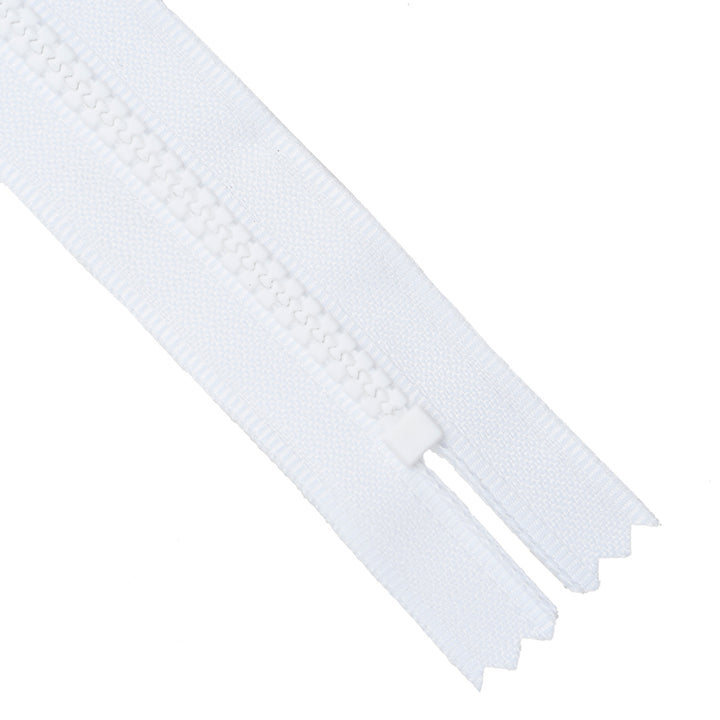 CHUNKY CLOSED-END ZIP NO.3 COL WHITE