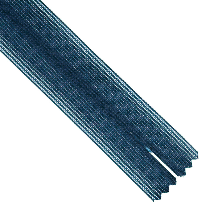 YKK INVISIBLE MESH ZIP COL 920 DEEP OCEAN BLUE