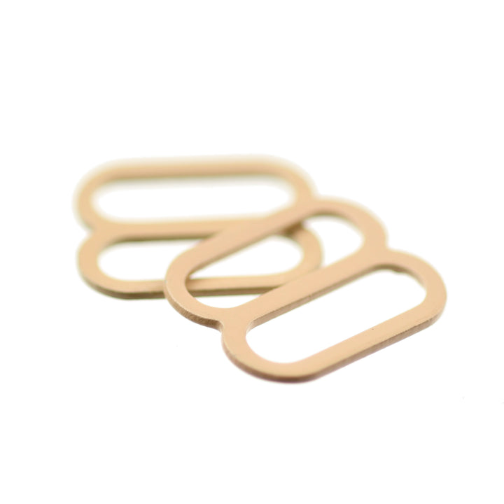 METRO METAL ROUNDED SLIDE NEUTRAL (NUDE)