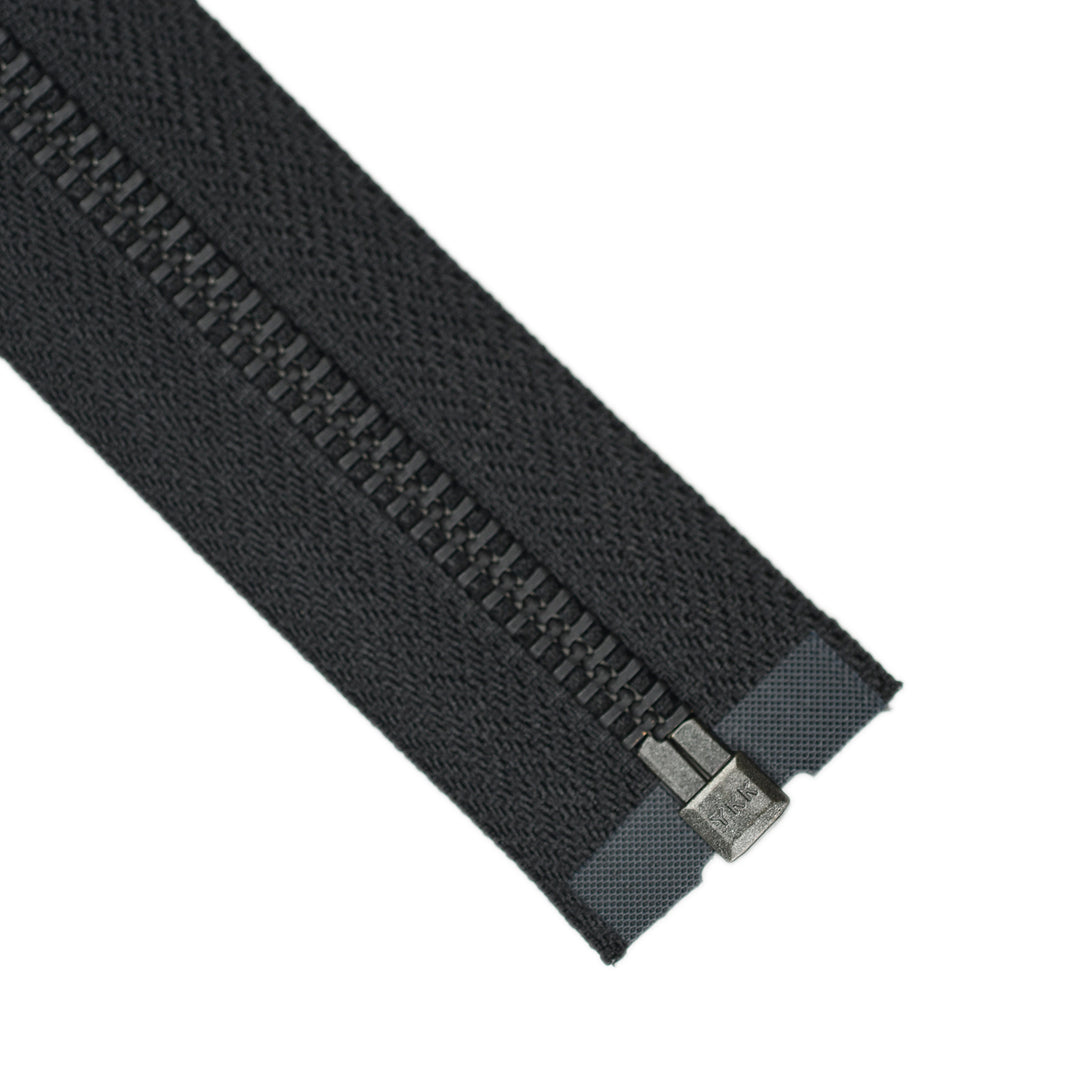YKK METAL OPEN-END ZIP NO.5 BLACK OXY COL 580 BLACK
