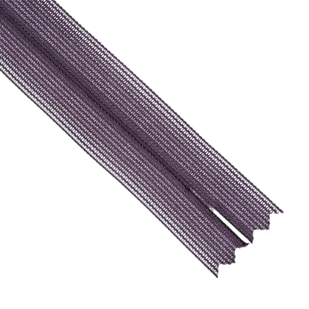 YKK INVISIBLE MESH ZIP COL 867 AUBERGINE