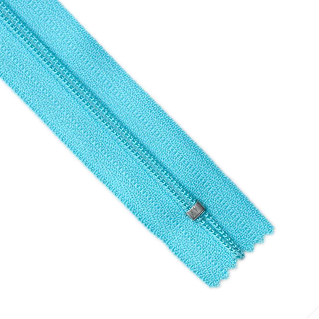 YKK NYLON CLOSED-END ZIP NO.3 COL 547 AQUA