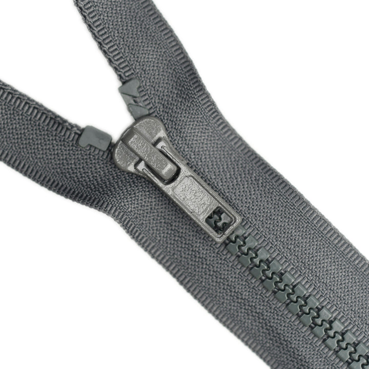 CHUNKY OPEN-END ZIP NO.5 COL ELEPHANT