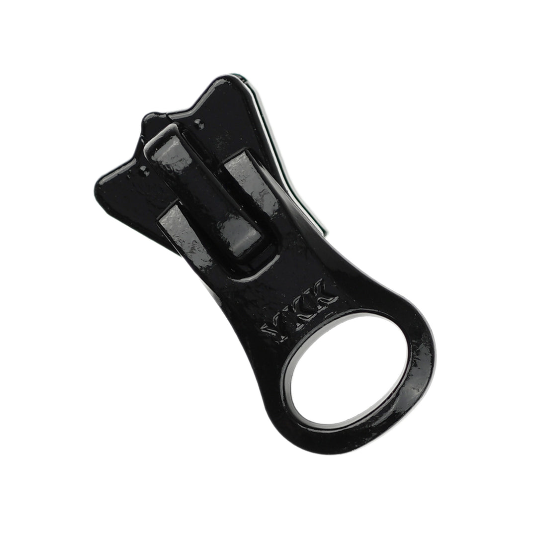 WATERPROOF SHORT-PULL SLIDER FOR YKK VISLON ZIPS - BLACK