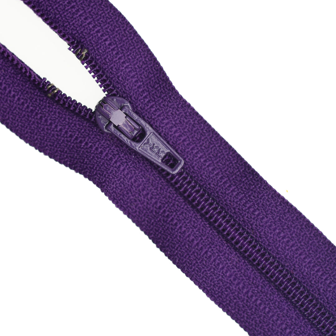YKK NYLON CLOSED-END ZIP NO.3 COL 865 ROYAL PURPLE