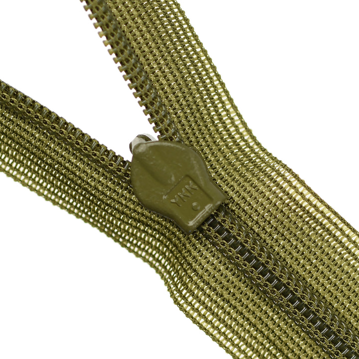 YKK INVISIBLE MESH ZIP COL 888 CROCODILE
