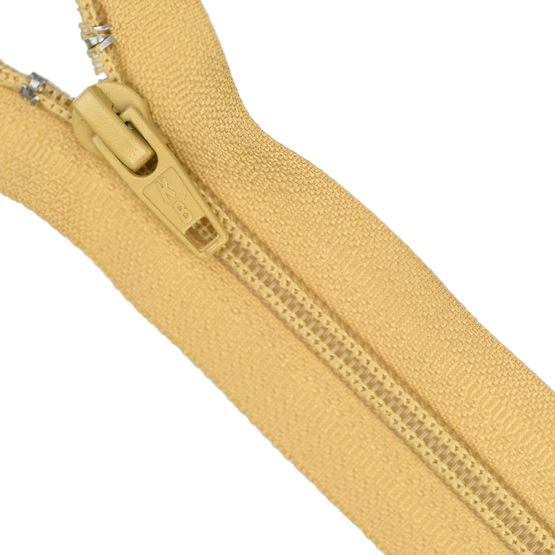 NYLON NO.5 OPEN-END TWO-WAY ZIP COL SAND